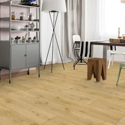 Sol vinyle effet parquet brillant bois naturel - Rouleau de 3m x 4m-Décoweb