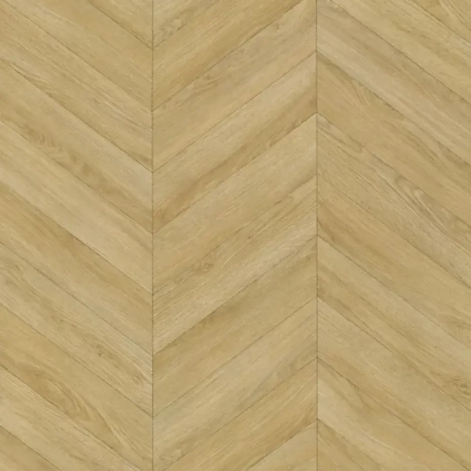 Sol Vinyle effet Parquet chevron Chêne naturel - Rouleau de 1m x 10m-Décoweb