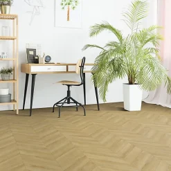 Sol Vinyle effet Parquet chevron Chêne naturel - Rouleau de 1m x 10m-Décoweb