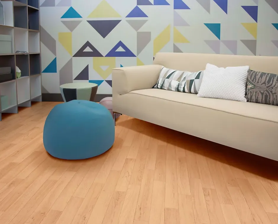 Sol vinyle rouleau Ecofloor effet chêne moyen L.4m IVC-Unilin Discount