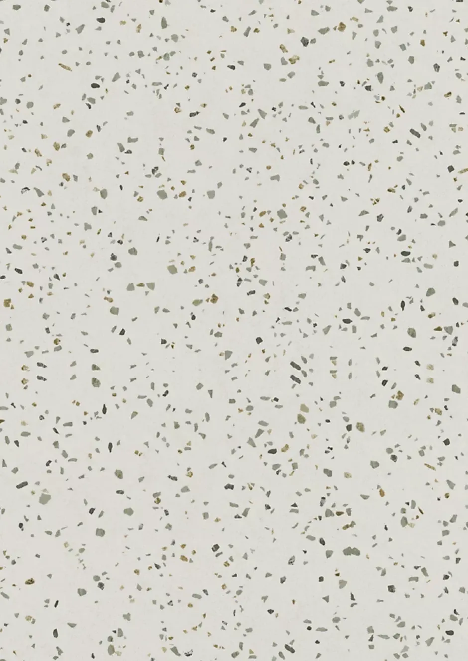 Gerflor Sol vinyle rouleau Primetex Confetti emerald effet terrazo beige L.2m