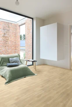 Sol vinyle rouleau Silvertex pin oak effet bois clair L.4m-Beauflor