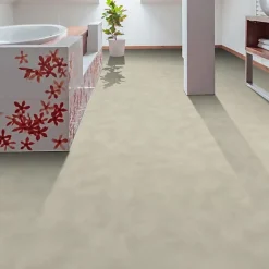 Sol vinyle Textile - Effet béton lissé gris centaure - Rouleau de 3m x 2m-Décoweb Best