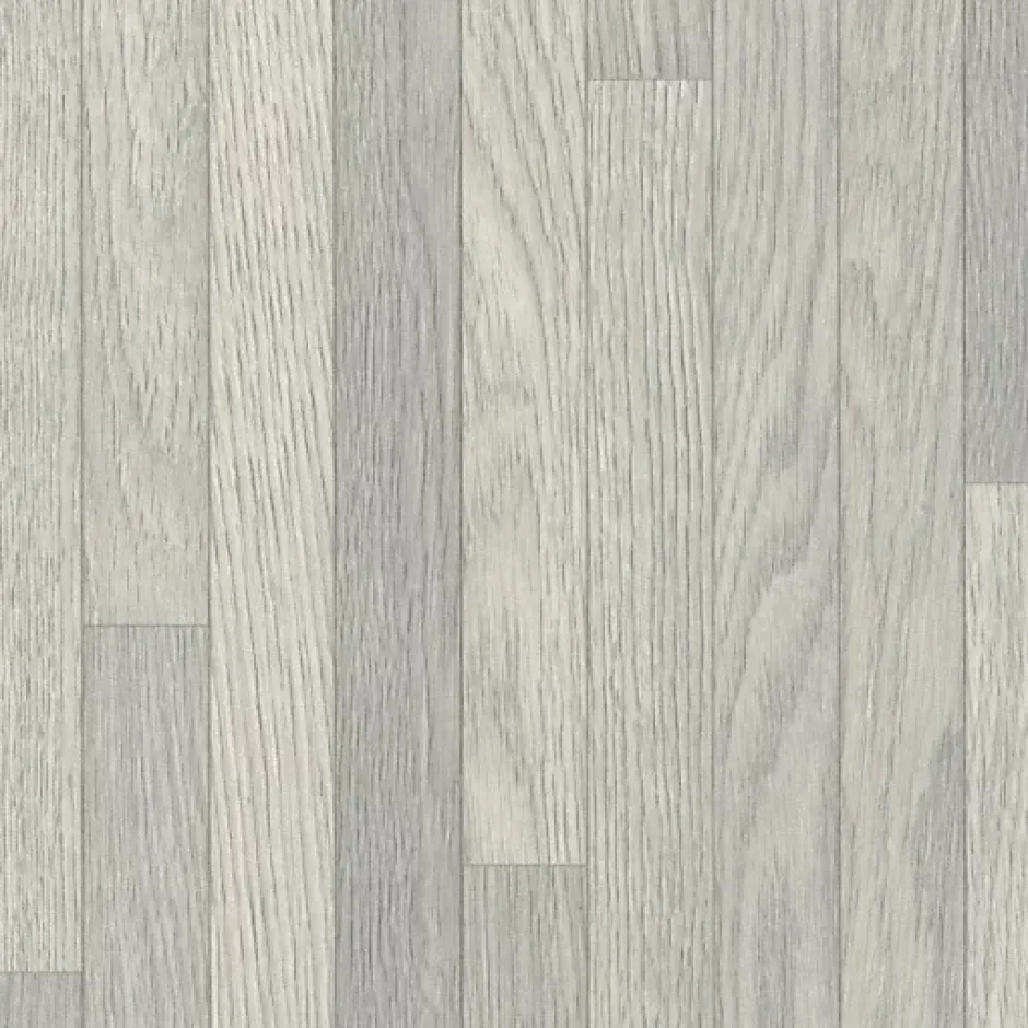 Décoweb Sol vinyle Textile - effet parquet lames étroites grises - Rouleau de 4m x 6m