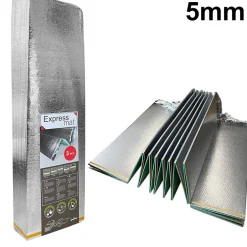 Ikhemalarka Sous-couche sol XPS 5 mm avec film PET 7m2 isolation phonique thermique et anti-choc pour parquet et moquette