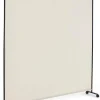 Séparateur de Pièce 184 x 184 cm, Paravent de Confidentialité sur roulettes, Paravent Autoportant pour Salon, Chambre, Blanc-Giantex