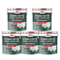 SPEC Étanchéité sous carrelage douche et salle de bain ARCASPEC - Offre Spéciale : 5 x 15 Kg --Arcane Industries Hot