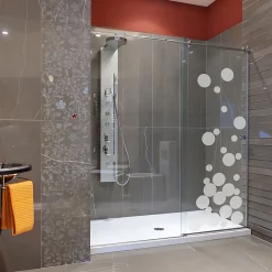 Ambiance Sticker Sticker porte de douche Petites bulles de savon 95 X 35 cm