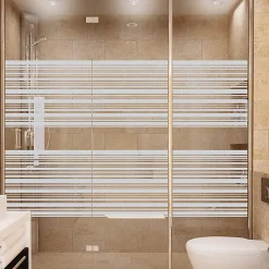 Ambiance Sticker Sticker vitres lignes horizontales 55x200cm 55 x 200 cm