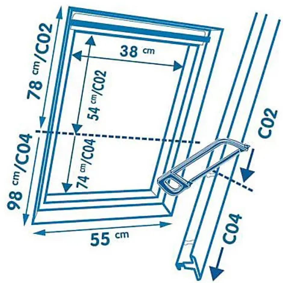 Geom Store duo fenêtre de toit C02 beige