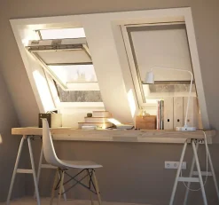 Store isolant compatible fenêtre de toit VELUX pour dimension 8 ou 808 ou U08 - Blanc-Avosdim Online