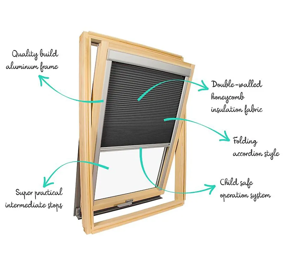 Avosdim Store isolant compatible fenêtre de toit VELUX pour dimension MK06 - Gris