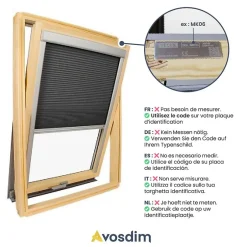 Store isolant compatible fenêtre de toit VELUX pour dimension 2 ou 308 ou M08 - Gris-Avosdim Outlet
