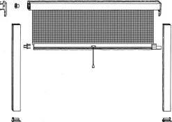 Easy Life Store moustiquaire en aluminium blanc recoupable pour fenêtre l.125 x H.170 cm
