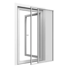 Store moustiquaire enroulable blanc pour fenêtre 150 x 220 cm