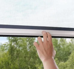 Store Moustiquaire PVC recoupable - L100 x H160cm - Blanc-Avosdim