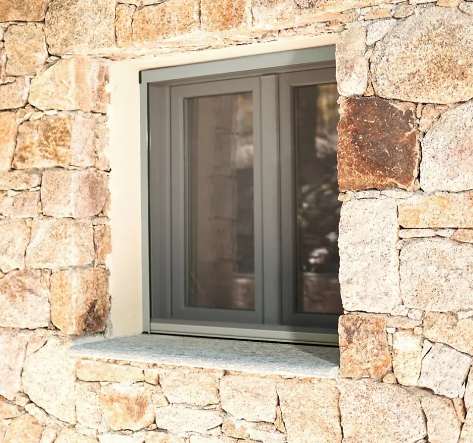 Store Moustiquaire Recoupable LUXE - L100 x H160cm - Gris RAL 7038-Avosdim