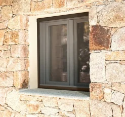 Store Moustiquaire Recoupable LUXE - L150 x H160cm - Marron RAL 8014-Avosdim Outlet