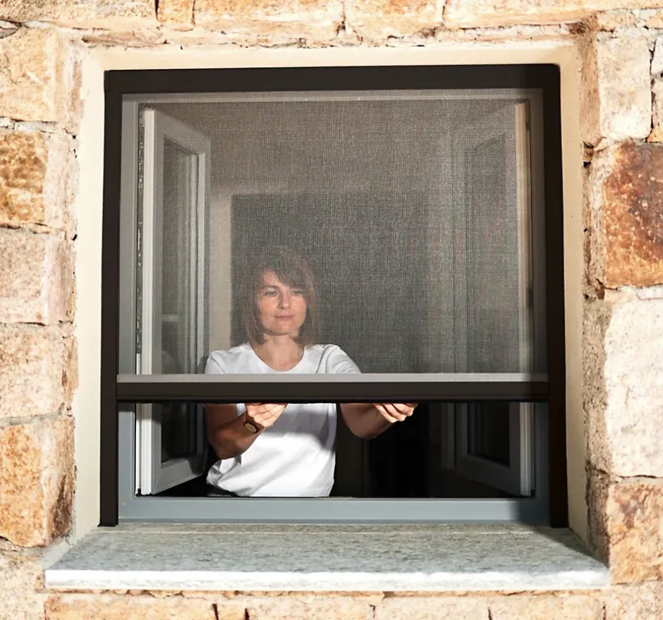 Store Moustiquaire Recoupable LUXE - L150 x H220cm - Noir RAL9011-Avosdim Hot