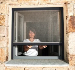 Store Moustiquaire Recoupable LUXE - L125 x H220cm - Gris RAL 7016-Avosdim Clearance