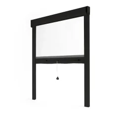 Avosdim Store Moustiquaire Recoupable LUXE - L150 x H160cm - Noir RAL9011