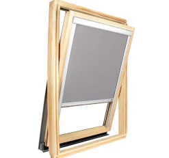 Store occultant pour fenêtre de toit ROTO - Gris Clair - avec un vitrage de H 63,5 x 40 cm-Avosdim Discount