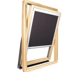 Avosdim Store occultant pour fenêtre de toit ROTO - Noir - avec un vitrage de H 63,5 x 40 cm