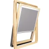 Store occultant pour fenêtre de toit ROTO - Gris Clair - avec un vitrage de H 103,5 x 100 cm-Avosdim Discount