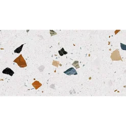 Eiffel art construction STRACCIATELLA NACAR - Carrelage aspect terrazzo coloré 60x120 cm(vendu par boite 1.44m2)
