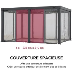 Sunjoy Filet pour Pergola Multi MATTERHORN 306cm x 406 cm