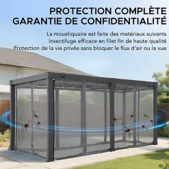 Sunjoy Filet pour Pergola Multi MATTERHORN 306cm x 406 cm