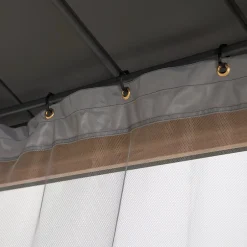 Sunjoy Filet pour tonnelle en bois de cèdre 300cm x 300cm