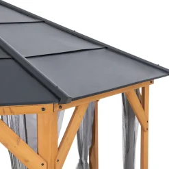 Sunjoy Filet pour tonnelle en bois de cèdre 395cm x 395cm