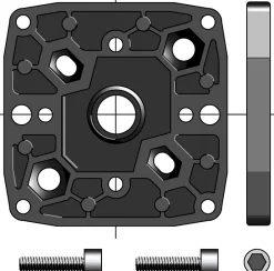 SUPPORT DIAMETRE 50/60 CSI MULTI-ENTRAXES-Somfy Best