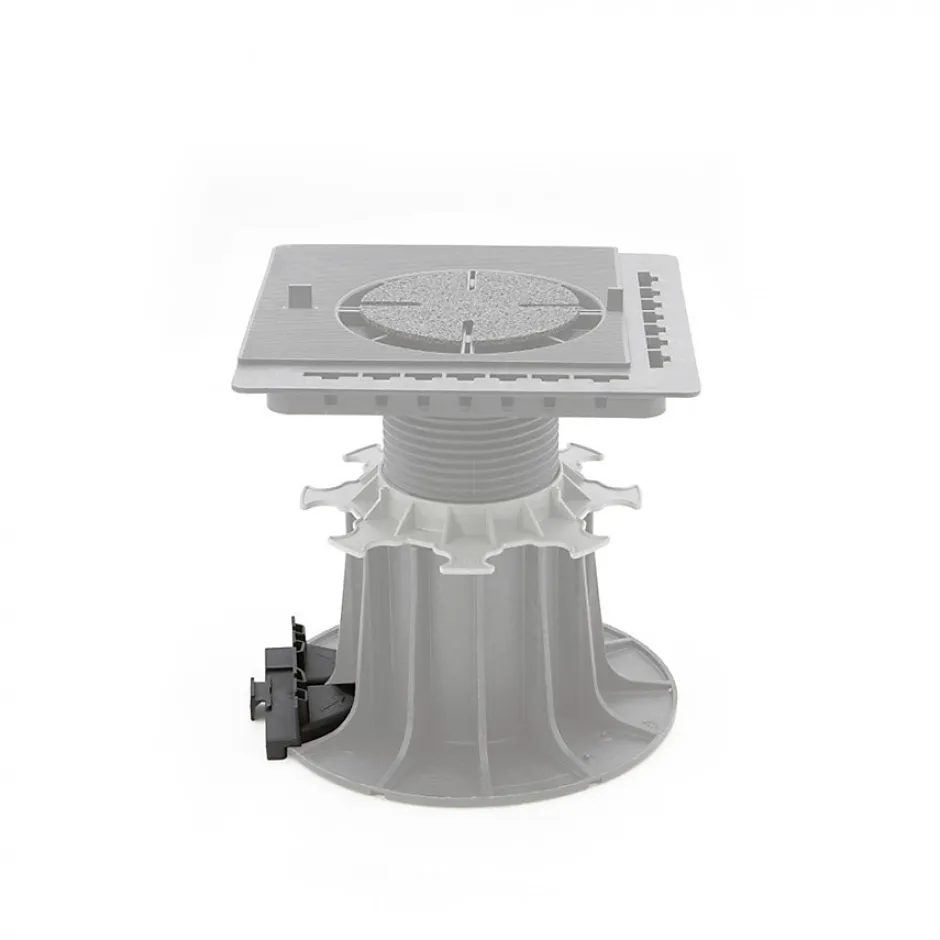 Jouplast Support habillage latéral pour plot dalle et lambourde - Noir