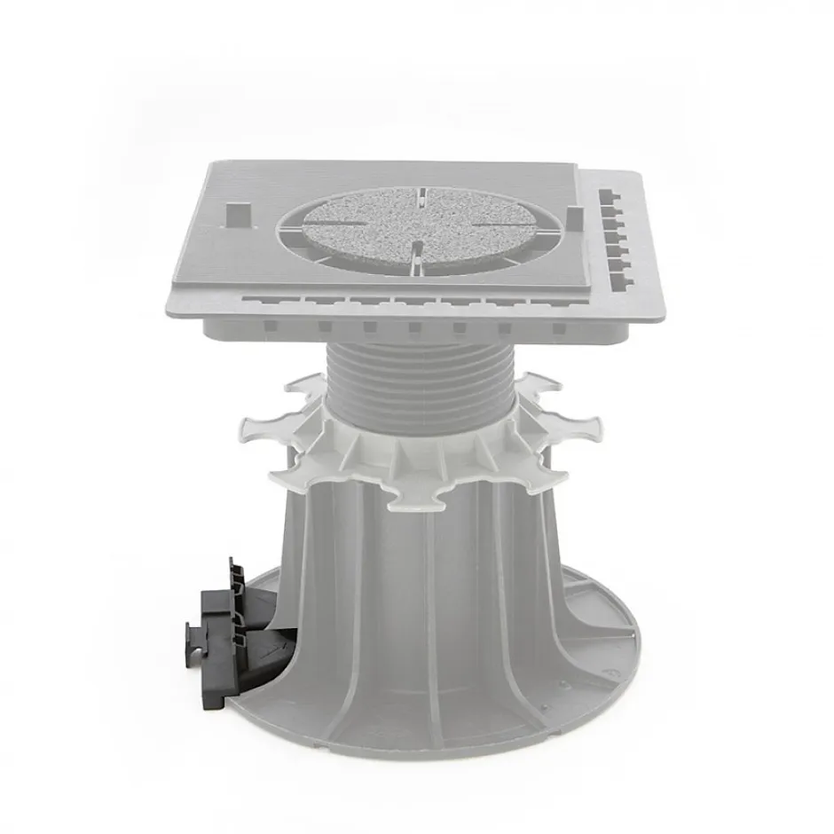 Jouplast Support habillage latéral pour plot dalle et lambourde - Noir