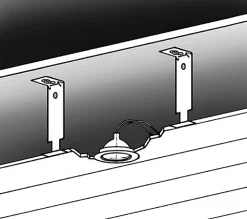 Grosfillex Suspension pour lambris PVC vendue par 10 métallique longueur 150 mm