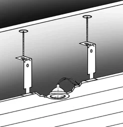 Grosfillex Suspension pour lambris PVC vendue par 10 métallique longueur 150 mm