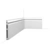 Orac Decor SX206 CONTOUR Plinthe - 18 x 1,8 x 200cm (h x p x L) - plinthe décorative polymère Pack 2 pièces