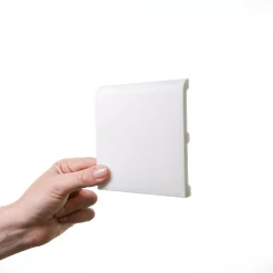 Orac Decor SX184 Plinthe - 11x1,3x200cm (h x p x L) - plinthe décorative polymère Carton 8 pièces / RAL9003