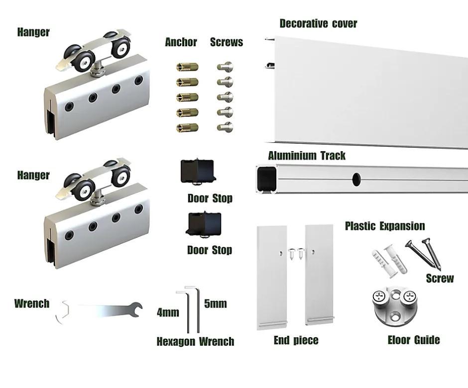 Système coulissant Kidal pour porte en verre