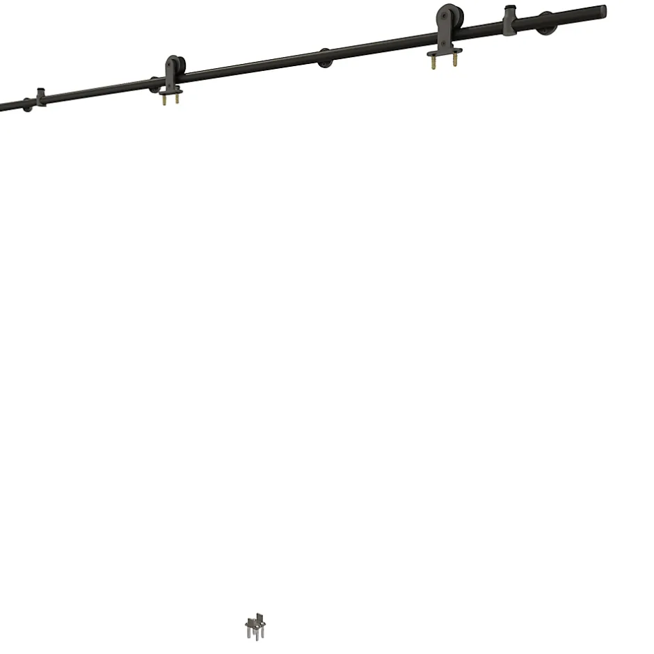 Système coulissant noir Indus pour porte- Sale