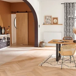 Système coulissant noir Indus pour porte- Sale