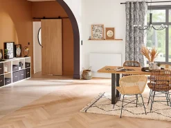 Système coulissant noir Indus pour porte- Sale