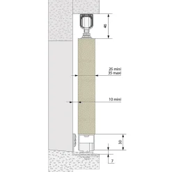 Système coulissant SLID'UP 1400 pour volet manuel - au plafond - 2 panneaux-Slid’Up By Mantion Clearance