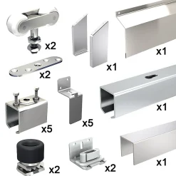 Système coulissant SLID'UP 1400 pour volet manuel - en applique - 1 panneau-Slid’Up By Mantion Hot