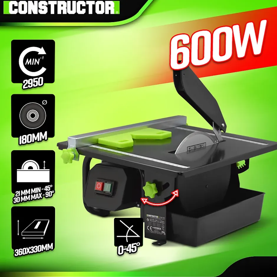 Constructor Table coupe carrelages 600W - 180mm -