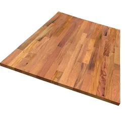 Forestea Tablette acajou massif huilé lamellé collé abouté 2000 x 400 x 18 mm