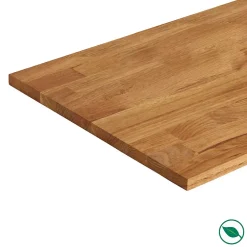 Forestea Tablette chêne massif huilé lamellé collé abouté 2000 x 400 x 18 mm