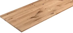 PX Tablette chêne vintage lamellé collé huilé, L.120 x l.40 cm x Ep.2cm